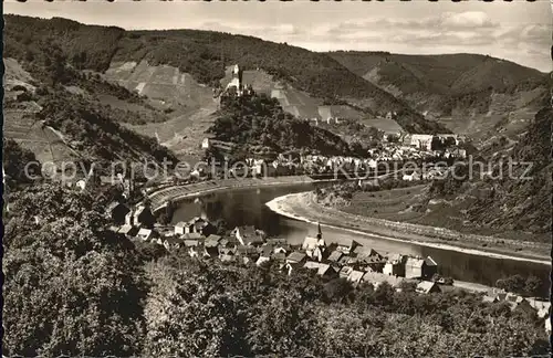 AK / Ansichtskarte Cochem Mosel Panorama Weinberge Reichsburg Kat. Cochem