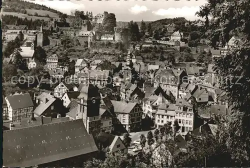 AK / Ansichtskarte Monschau Blick ueber die Altstadt Kat. Monschau