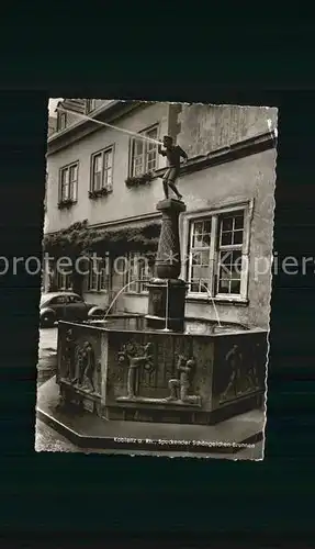 AK / Ansichtskarte Koblenz Rhein Spuckender Schaengelchen Brunnen Kat. Koblenz