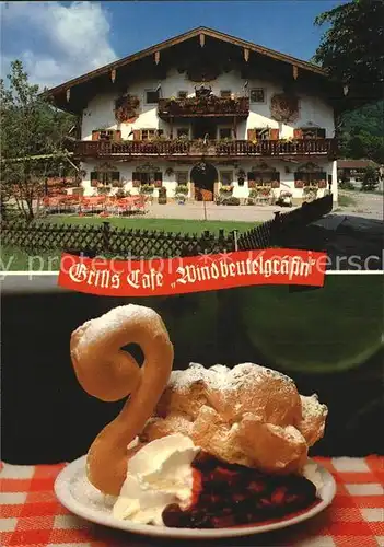 AK / Ansichtskarte Ruhpolding Brills Cafe Windbeutelgraefing Muehlbauernhof Kat. Ruhpolding