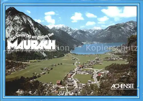 AK / Ansichtskarte Maurach Tirol Panorama mit Achensee Kat. Eben am Achensee