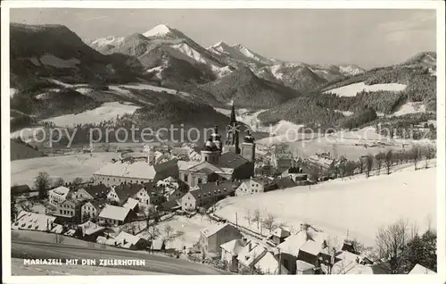 AK / Ansichtskarte Mariazell Steiermark Winterpanorama mit den Zellerhueten Kat. Mariazell