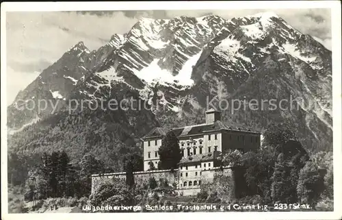 AK / Ansichtskarte Steiermark Jugendherberge Schloss Trautenfels mit Grimming Kat. Oesterreich