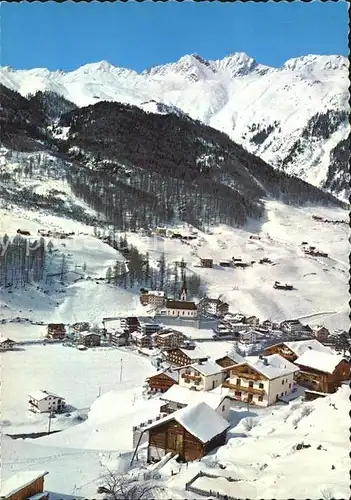 AK / Ansichtskarte Soelden oetztal mit Blick nach Hochsoelden oetztaler Alpen Kat. Soelden