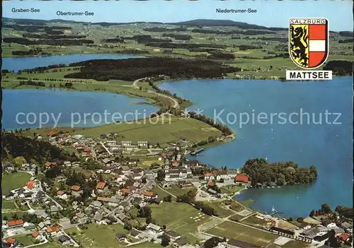 AK / Ansichtskarte Mattsee Salzburg und Seen der Umgebung Fliegeraufnahme Kat. Mattsee