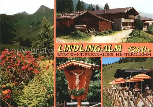 AK / Ansichtskarte Hinterglemm Saalbach Lindlingalm 200 Jahre alte Sennhuette Bergwandergebiet Lengau