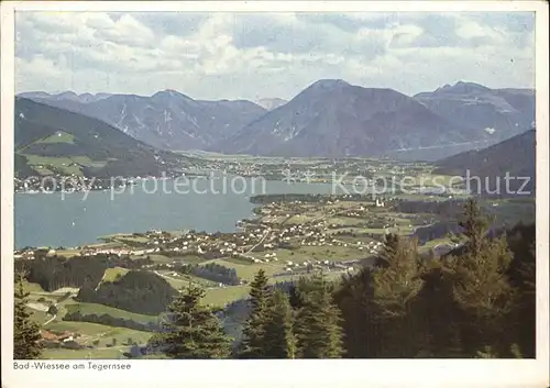 AK / Ansichtskarte Bad Wiessee Panorama Tegernsee Alpen Kat. Bad Wiessee
