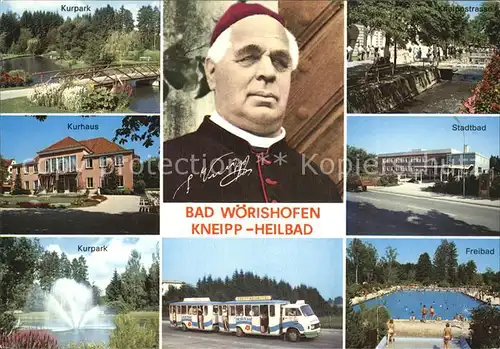 AK / Ansichtskarte Bad Woerishofen Kneipp Kurort Kurpark Kurhaus Kneippstrasse Stadtbad Freibad Kat. Bad Woerishofen