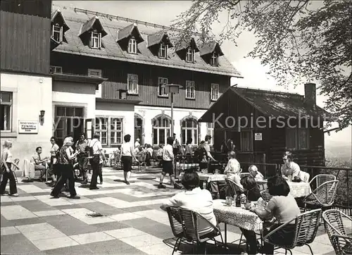 AK / Ansichtskarte Grosser Winterberg Terrasse Betriebsferienheim des VEB Verkehrs und Tiefbaukombinat Dresden