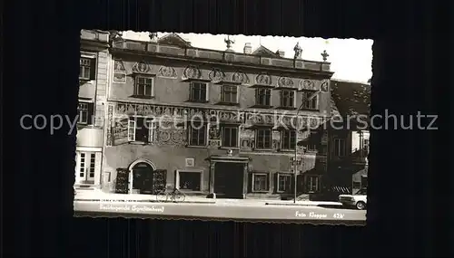 AK / Ansichtskarte Innsbruck Sgraffitohaus Bezirksgericht Kat. Innsbruck