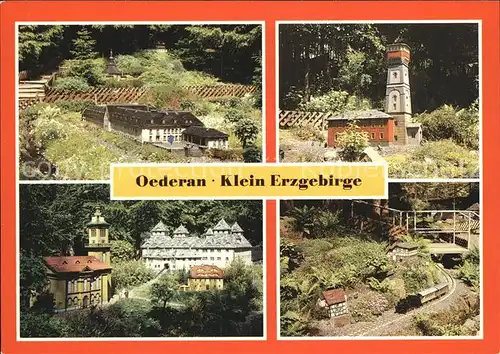 AK / Ansichtskarte Oederan Klein Erzgebirge Miniaturpark im Stadtpark Kat. Oederan