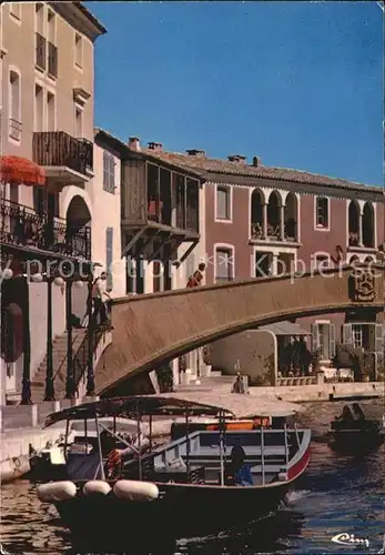 AK / Ansichtskarte Port Grimaud Kanal Bruecke Kat. Grimaud