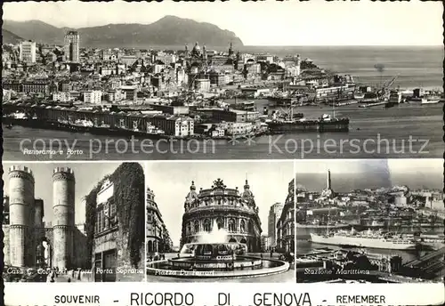 AK / Ansichtskarte Genova Genua Liguria Hafen Panorama Kat. Genova