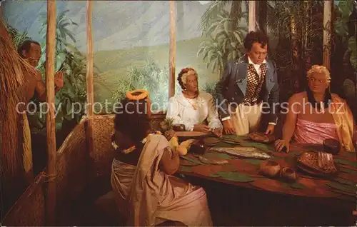 AK / Ansichtskarte Adel Hawaii King Kamehameha II. Liholiho Eating Tabu Broken in 1819 Kat. Koenigshaeuser