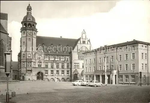 AK / Ansichtskarte Koethen Anhalt Marktplatz mit Rathaus und Stadthaus Kat. Coethen