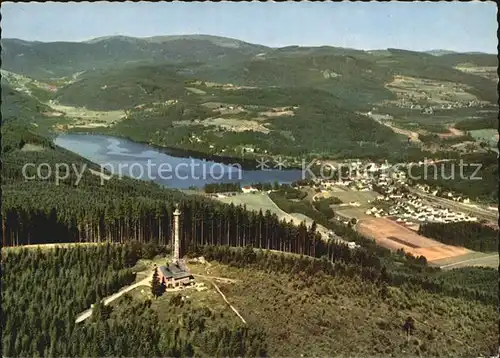 AK / Ansichtskarte Titisee Panorama Blick vom Hochfirst Berggasthof Schwarzwald Kat. Titisee Neustadt