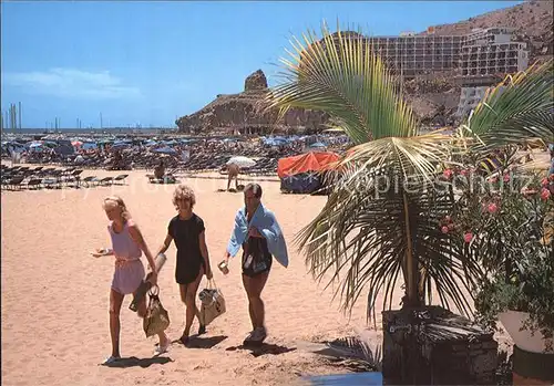 AK / Ansichtskarte Puerto Rico Gran Canaria Strand Hotels Palmen Kat. Gran Canaria