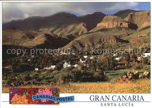 AK / Ansichtskarte Santa Lucia Gran Canaria Panorama Berge