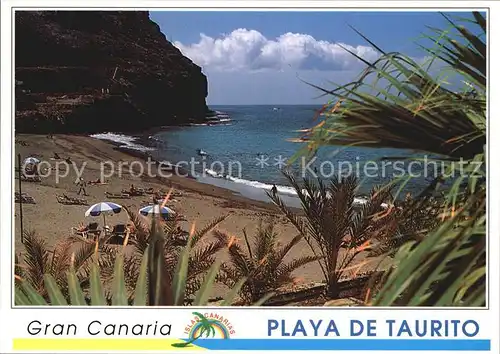 AK / Ansichtskarte Taurito Playa Strand Felsenkueste