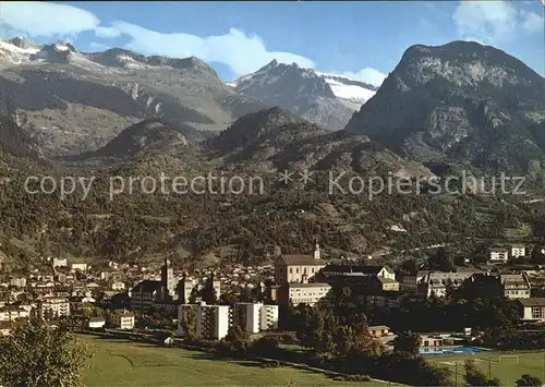 AK / Ansichtskarte Brig Panorama Blick gegen die Belalp Kat. Brig