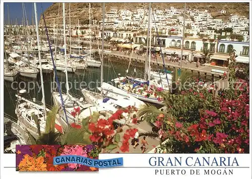 AK / Ansichtskarte Mogan Puerto Hafen Segelyachten Kat. Gran Canaria Spanien