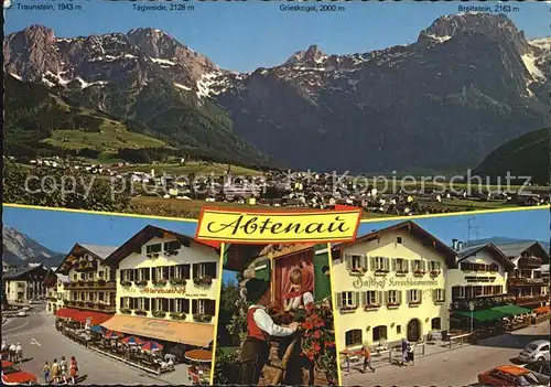 AK / Ansichtskarte Abtenau Luftkurort am Tennengebirge Ortspartie Gasthof Hotel Kinder Trachten Kat. Abtenau