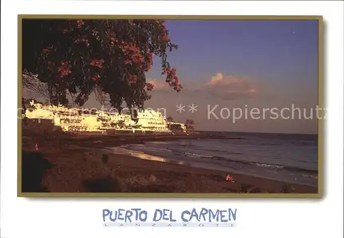 AK / Ansichtskarte Puerto del Carmen Abendstimmung am Strand Kat. Tias Lanzarote