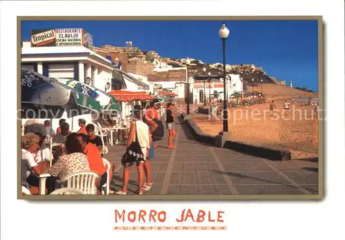 AK / Ansichtskarte Morro Jable Restaurants am Strand