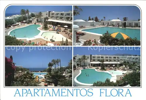 AK / Ansichtskarte Puerto del Carmen Apartamentos Flora Swimming Pool Kat. Tias Lanzarote