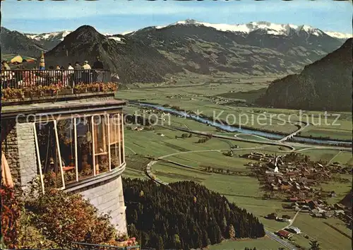 AK / Ansichtskarte Wiesing Tirol Blick von Kanzelkehre mit Inntal Autobahn  Kat. Wiesing Schwaz