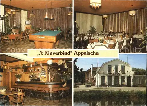 AK / Ansichtskarte Appelscha t Klaverblad Billard Gastraum Bar Kat. Niederlande