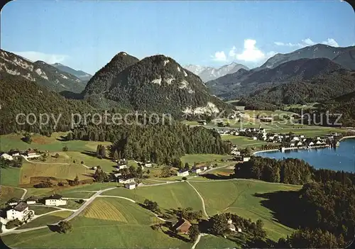 AK / Ansichtskarte Fuschl See Salzkammergut Panorama Ferienort Alpen Fliegeraufnahme Kat. Fuschl am See