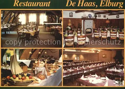 AK / Ansichtskarte Elburg Restaurant De Haas Festtafel Saal Kat. Niederlande
