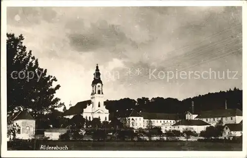 AK / Ansichtskarte Aldersbach Teilansicht mit Kirche Kat. Aldersbach