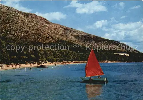 AK / Ansichtskarte Formentor Playa Strand Segelboot Kat. Cap Formentor Islas Baleares Spanien