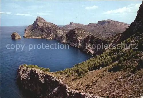 AK / Ansichtskarte Formentor Detalle de la Costa y Es Colomer Kueste Kat. Cap Formentor Islas Baleares Spanien