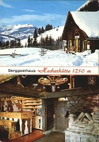 AK / Ansichtskarte Viehhofen Salzburg Berggasthaus Hecherhuette