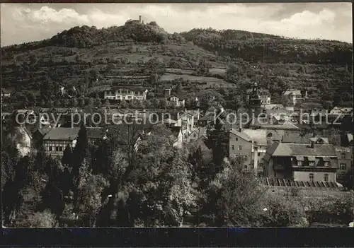 AK / Ansichtskarte Bad Blankenburg Teilansicht mit Blick zur Ruine Kat. Bad Blankenburg