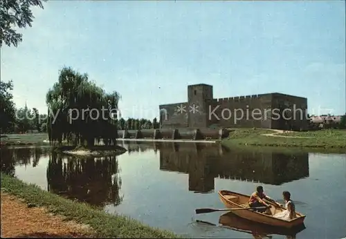 AK / Ansichtskarte Gyula Var a toval Festung Teich Bootfahren Kat. Ungarn