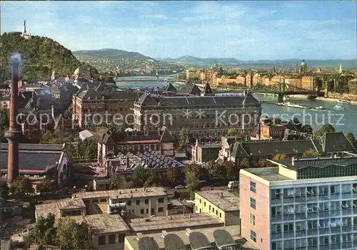 AK / Ansichtskarte Budapest Stadtbild mit Donau Bruecke Kat. Budapest