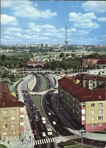 AK / Ansichtskarte Halensee Berlin Stadtautobahn mit Funkturm Kat. Charlottenburg Berlin