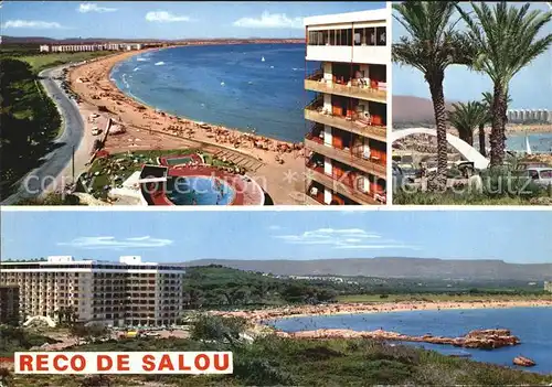 AK / Ansichtskarte Salou Reco de Salou Strand Hotels Palmen Kat. Tarragona Costa Dorada