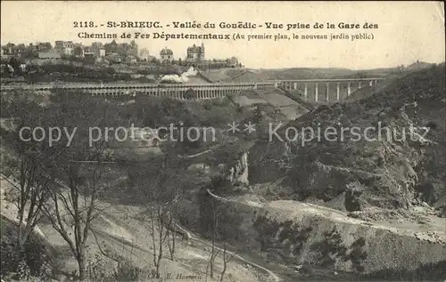 AK / Ansichtskarte Saint Brieuc Cotes d Armor Vallee du Gouedic vue prise de la Gare des Chemins de Fer Departementaux Kat. Saint Brieuc