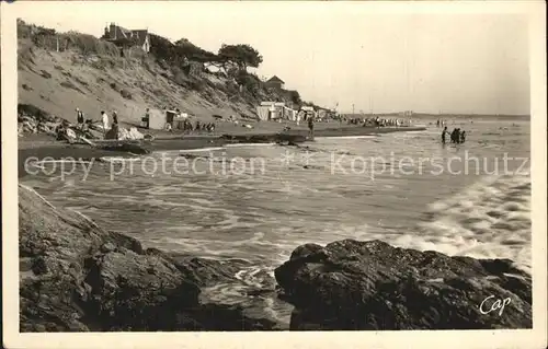 AK / Ansichtskarte Saint Brevin l Ocean Loire Atlantique Un coin de la Plage a maree haute Strand bei Flut Kat. Saint Brevin les Pins