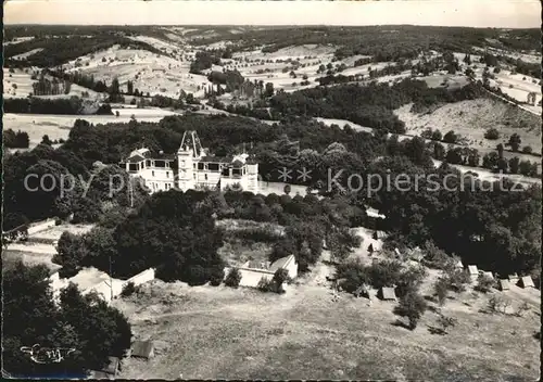 AK / Ansichtskarte Manzac sur Vern Chateau vue aerienne Kat. Manzac sur Vern