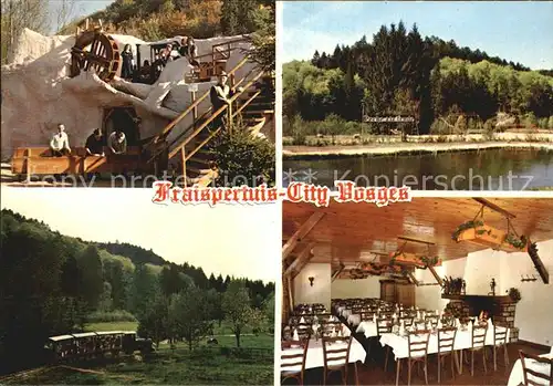 AK / Ansichtskarte Rambervillers Auberge de la Roche des Fees Restaurant Train Fraispertuis City Kat. Rambervillers