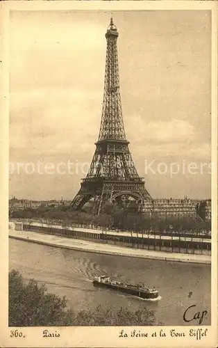 AK / Ansichtskarte Paris La Seine et la Tour Eiffel Kat. Paris