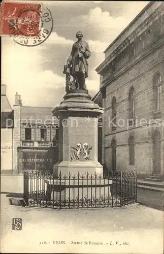 AK / Ansichtskarte Dijon Cote d Or Statue de Rameau Monument Stempel auf AK Kat. Dijon