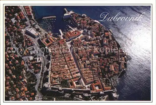 AK / Ansichtskarte Dubrovnik Ragusa Altstadt Fliegeraufnahme Kat. Dubrovnik