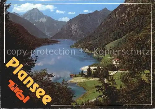 AK / Ansichtskarte Plansee Panorama mit Blick zum Thaneller Lechtaler Alpen Kat. Breitenwang